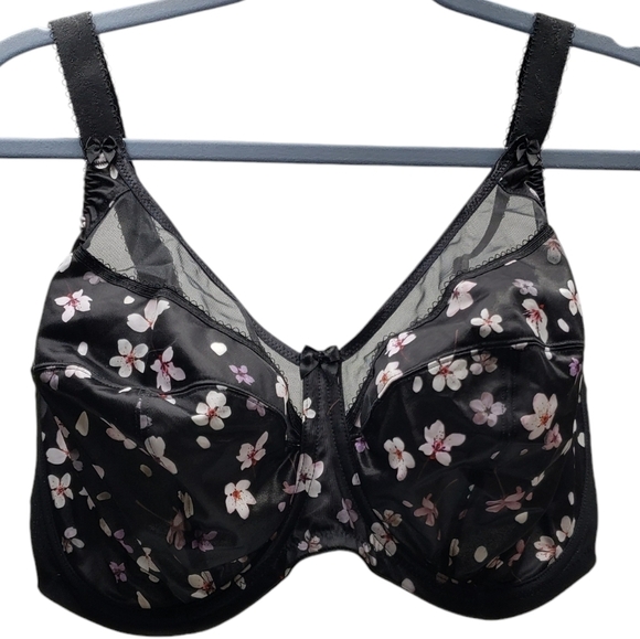 New Goddess Kayla Full Support Floral Bra 38J - Picture 14 of 14